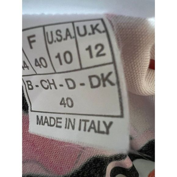 EMILIO PUCCI Pink Abstract Print Long Sleeve Knee Length Jersey Dress Size 10 - Picture 10 of 10